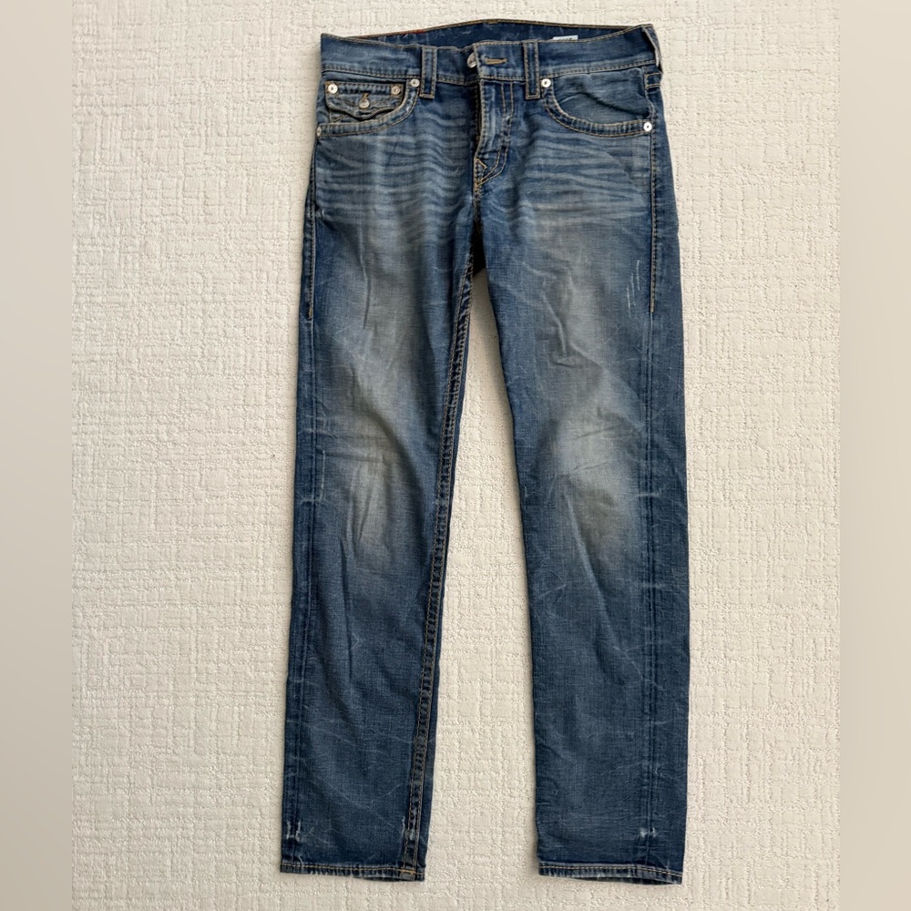 True Religion Denim with Gold Stitching - Picture 4 of 6